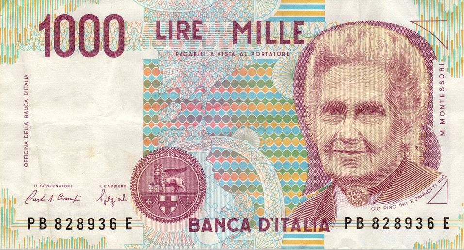 Billet 1000 lires monnaie italienne