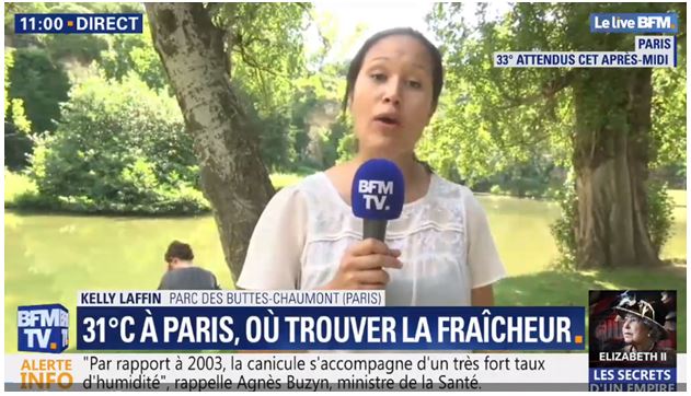 Canicule 31 degrés BFM tv